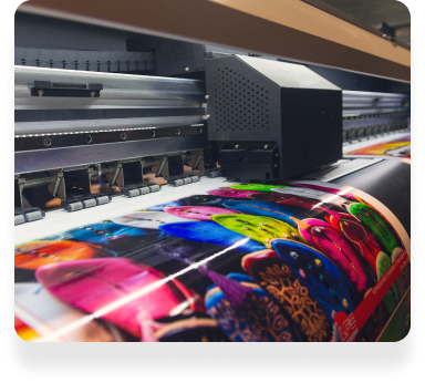 image of a machine printing a banner